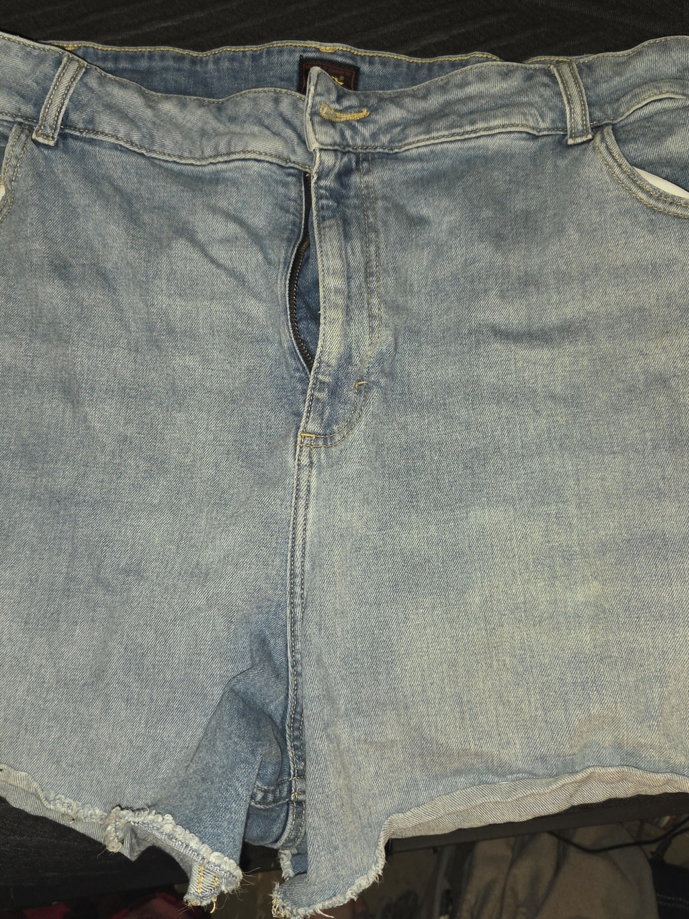 Lee Light Blue Denim Womens Shorts, 26